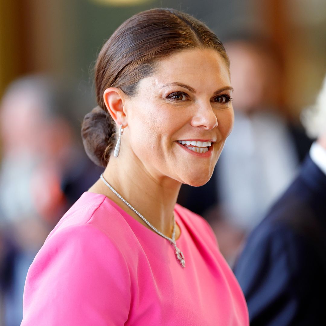 Crown Princess Victoria is the ultimate Barbiecore queen in hot pink Zara power suit