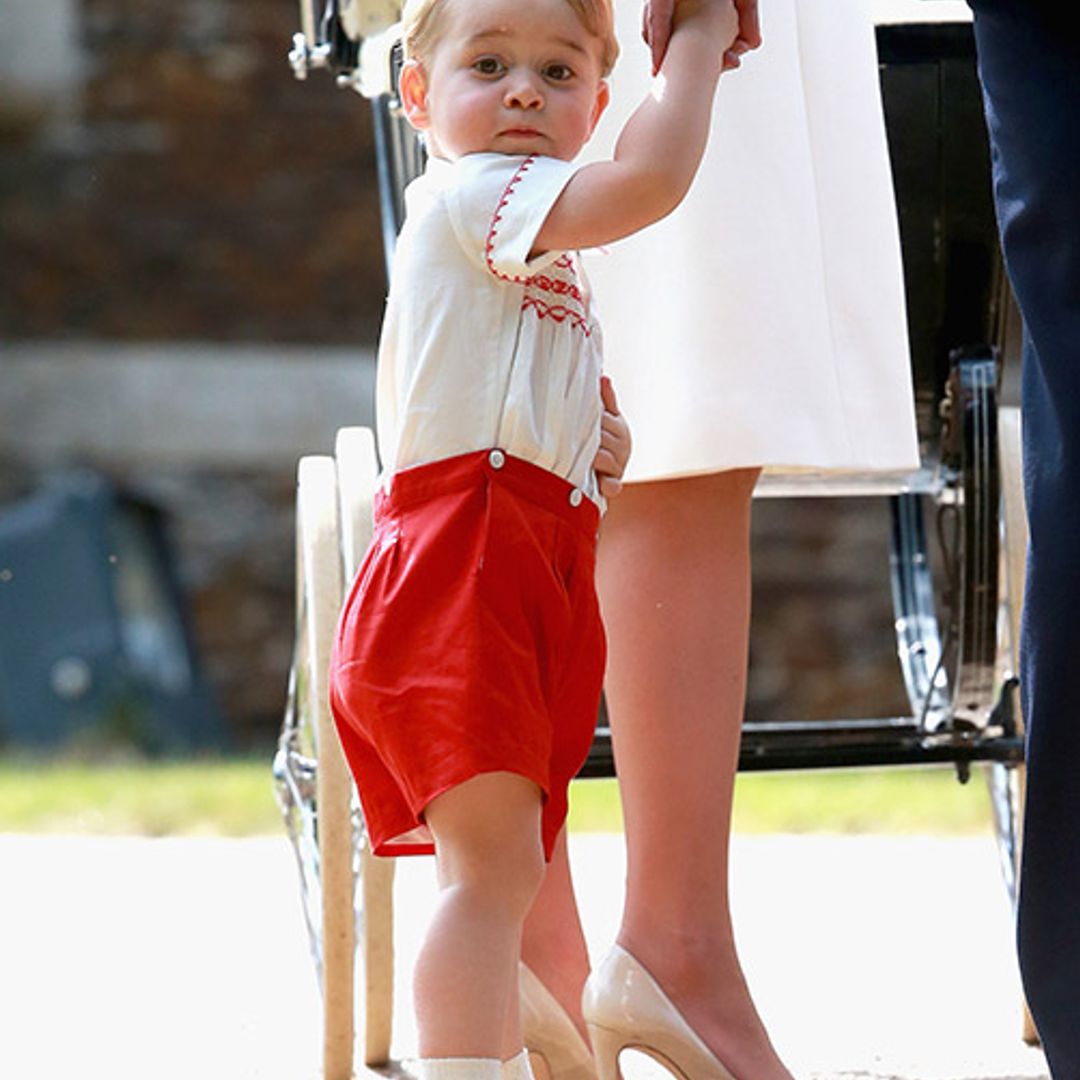 Prince George is spitting image of Prince William at Princess Charlotte's christening