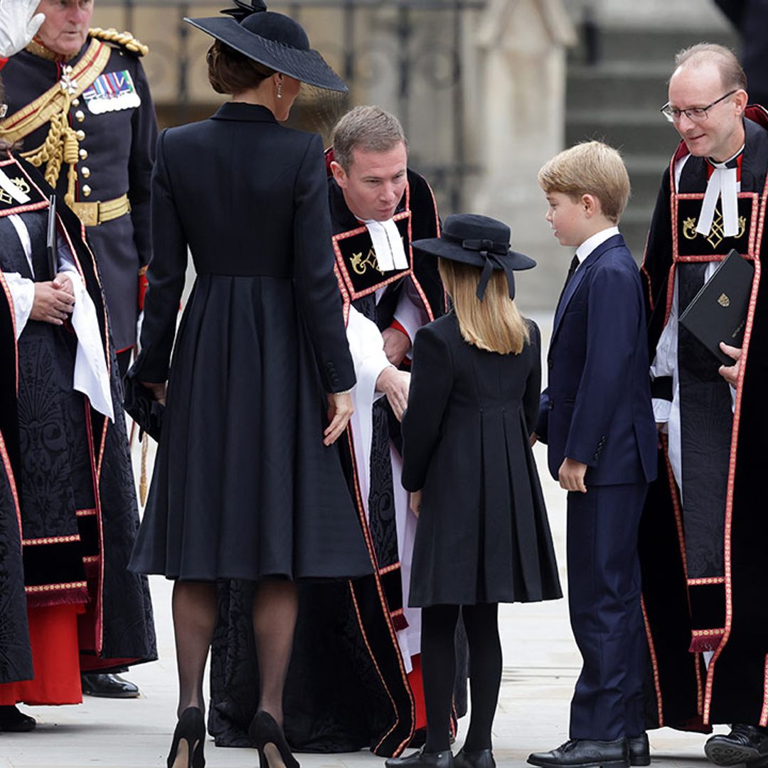 Why Prince George wore navy and Princess Charlotte was in black at Queen's funeral
