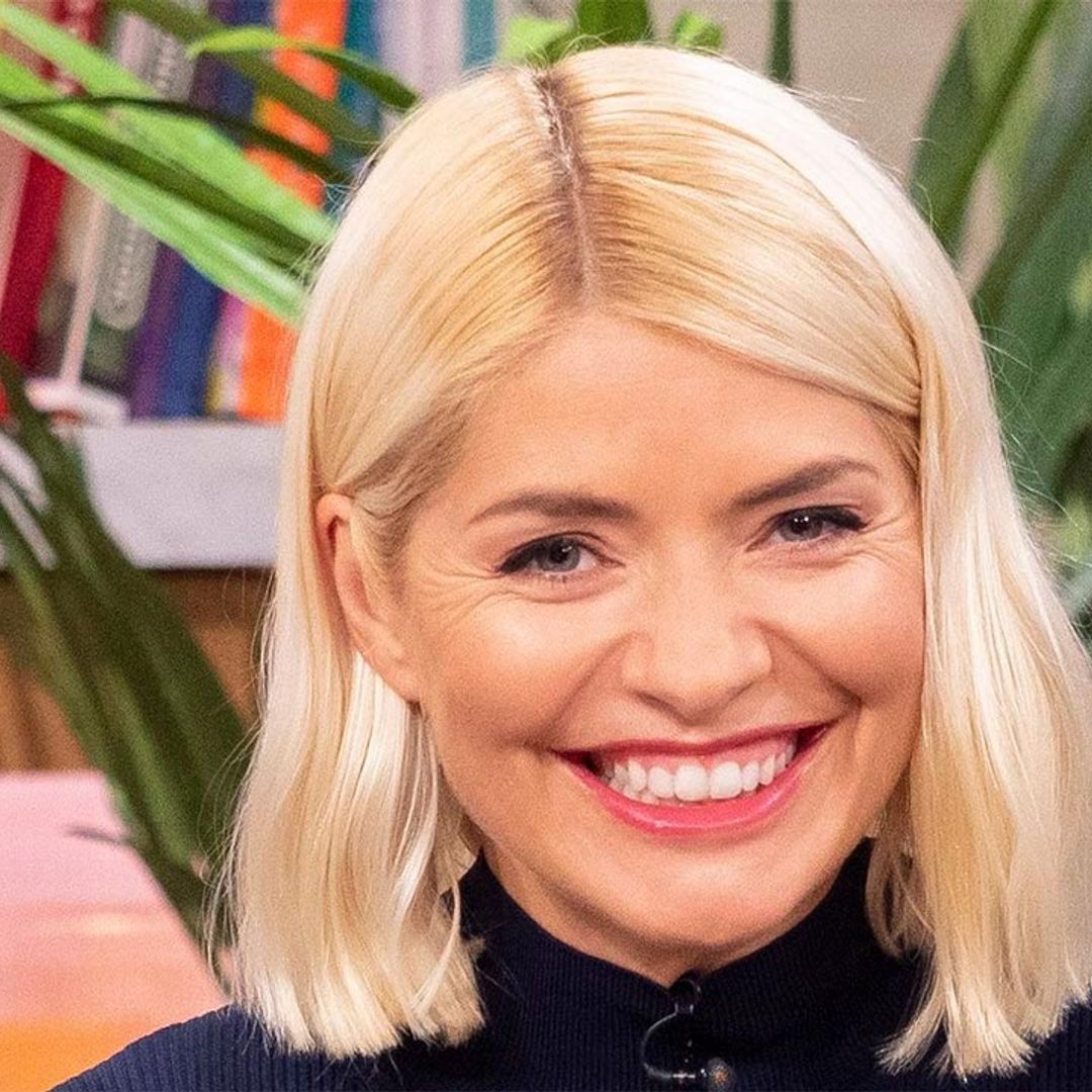 Holly Willoughby stands out in burgundy and we are loving it