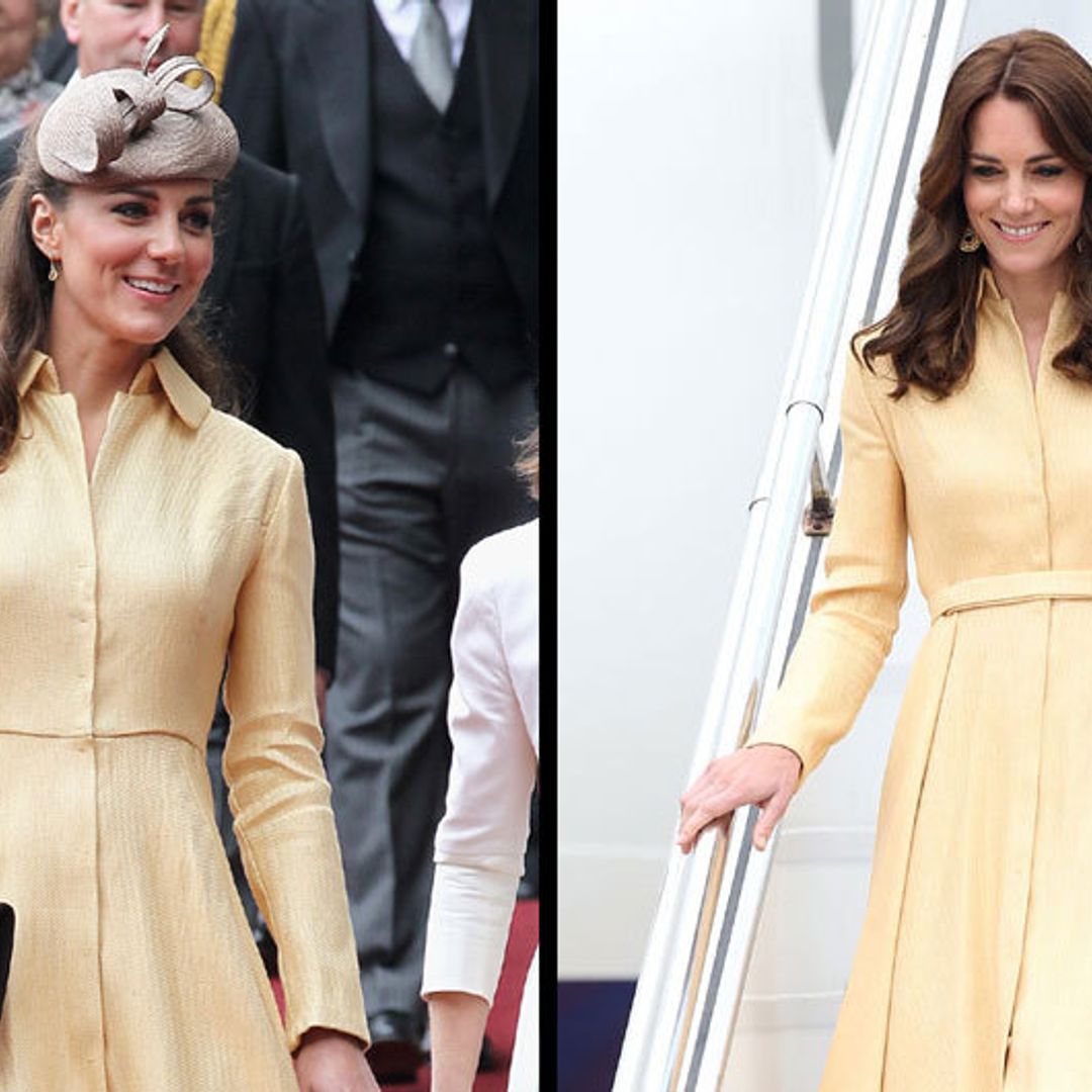 Kate Middleton recycles one of her favorite designs for Bhutan arrival