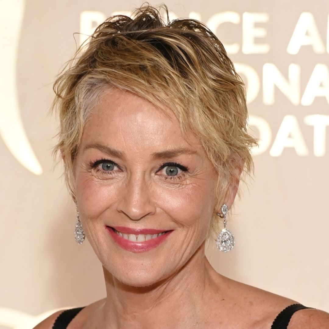 Sharon Stone dons unconventional black gown for major international event and she is radiant