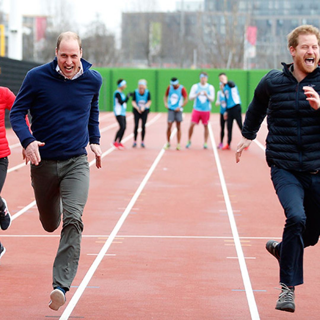 Prince William, Prince Harry and the Duchess of Cambridge take part in royal race!