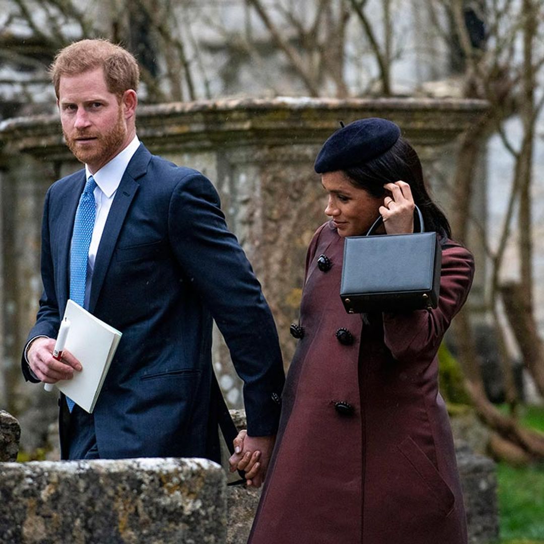 Prince Harry and Meghan Markle join Mike and Zara Tindall at baby Lena's christening