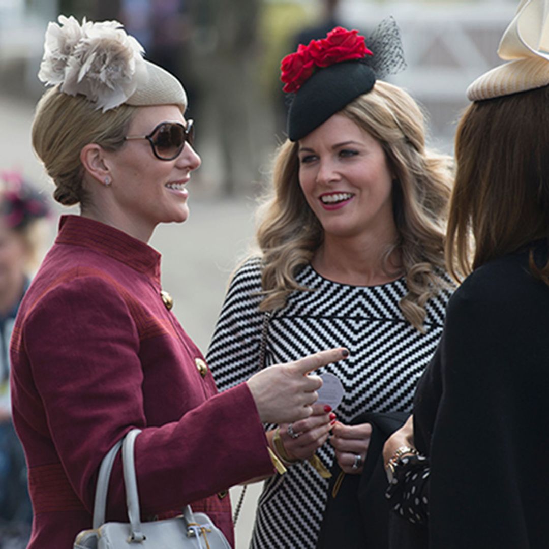 Zara Tindall enjoys a day out at the races