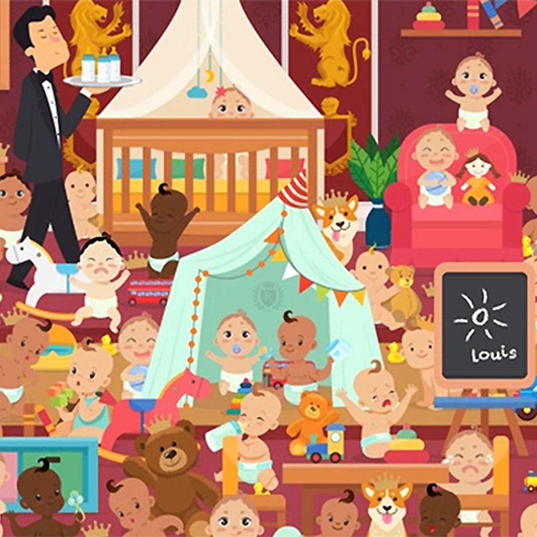 Can you find Prince Louis in this tricky royal baby cartoon?