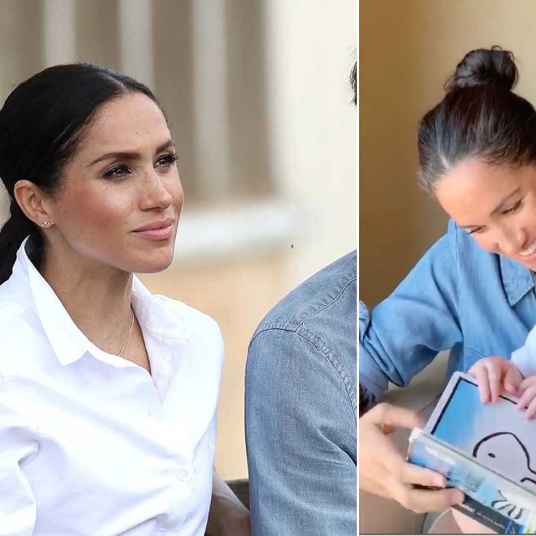 Meghan Markle sent a sweet message with her relaxed denim shirt in Archie's first birthday post