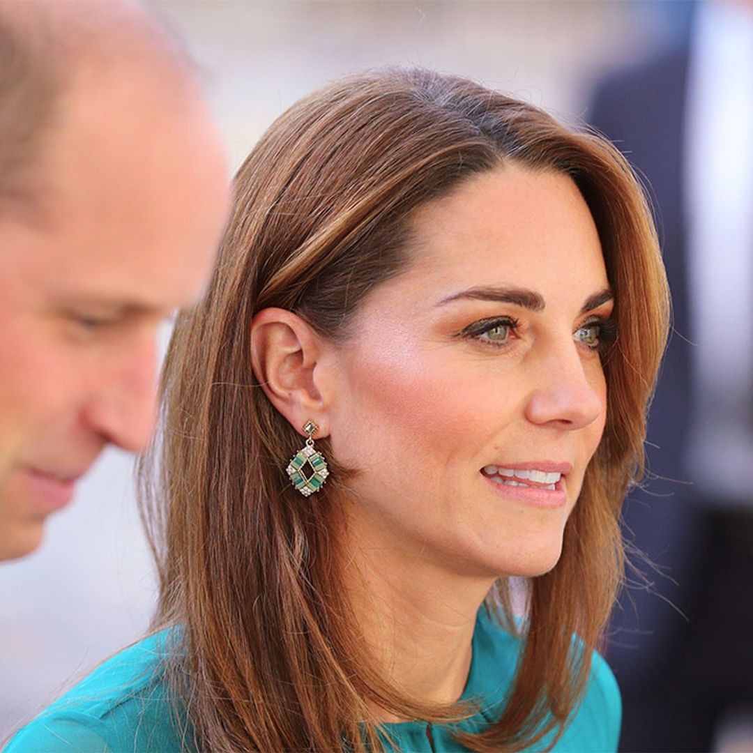 Kate Middleton rocks a jaw-dropping ARoss Girl cocktail dress and £6 earrings at the Aga Khan Centre