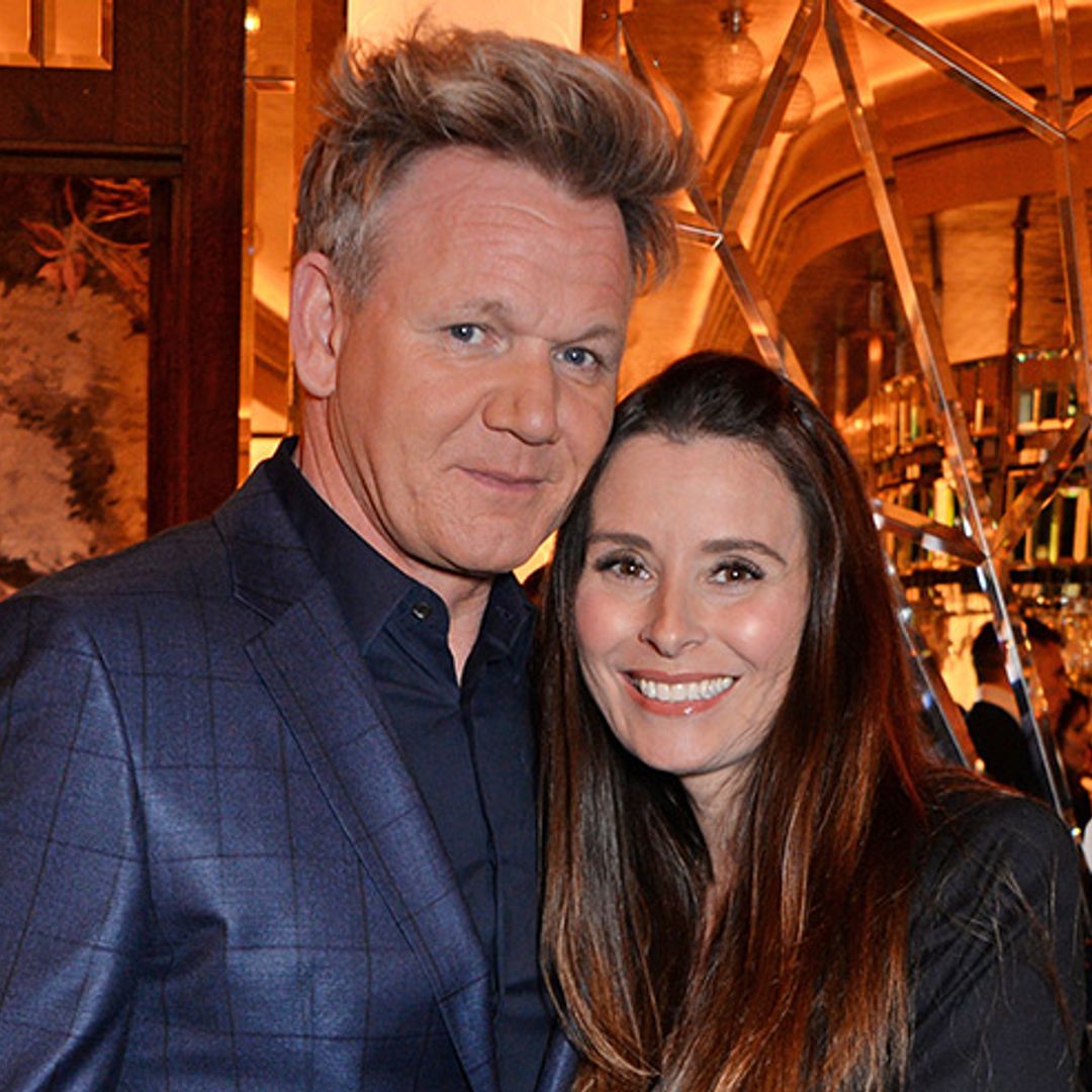 Gordon Ramsay cradles wife Tana's growing baby bump on night out