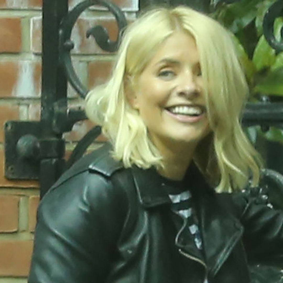 Holly Willoughby zips around London on motorbike taxi – see photo