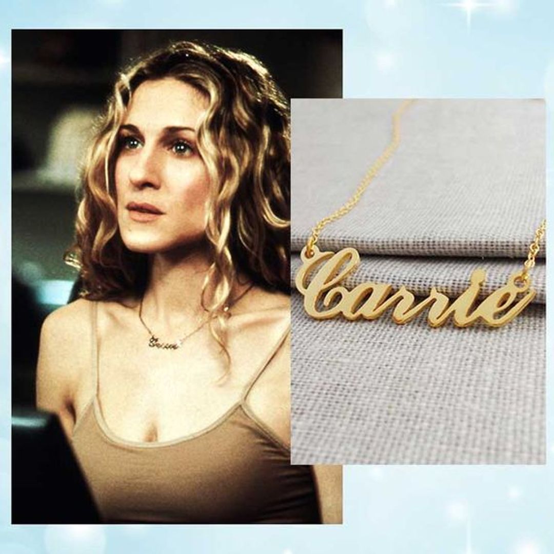 Carrie’s name necklace is BACK for Just Like That return: 5 nameplate pendants to get the look