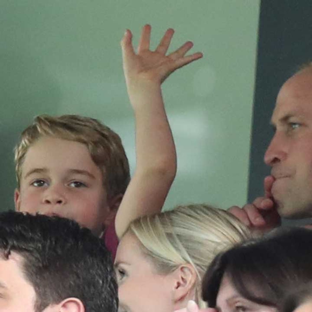 Why Prince William had to tell Prince George to contain his excitement at football match