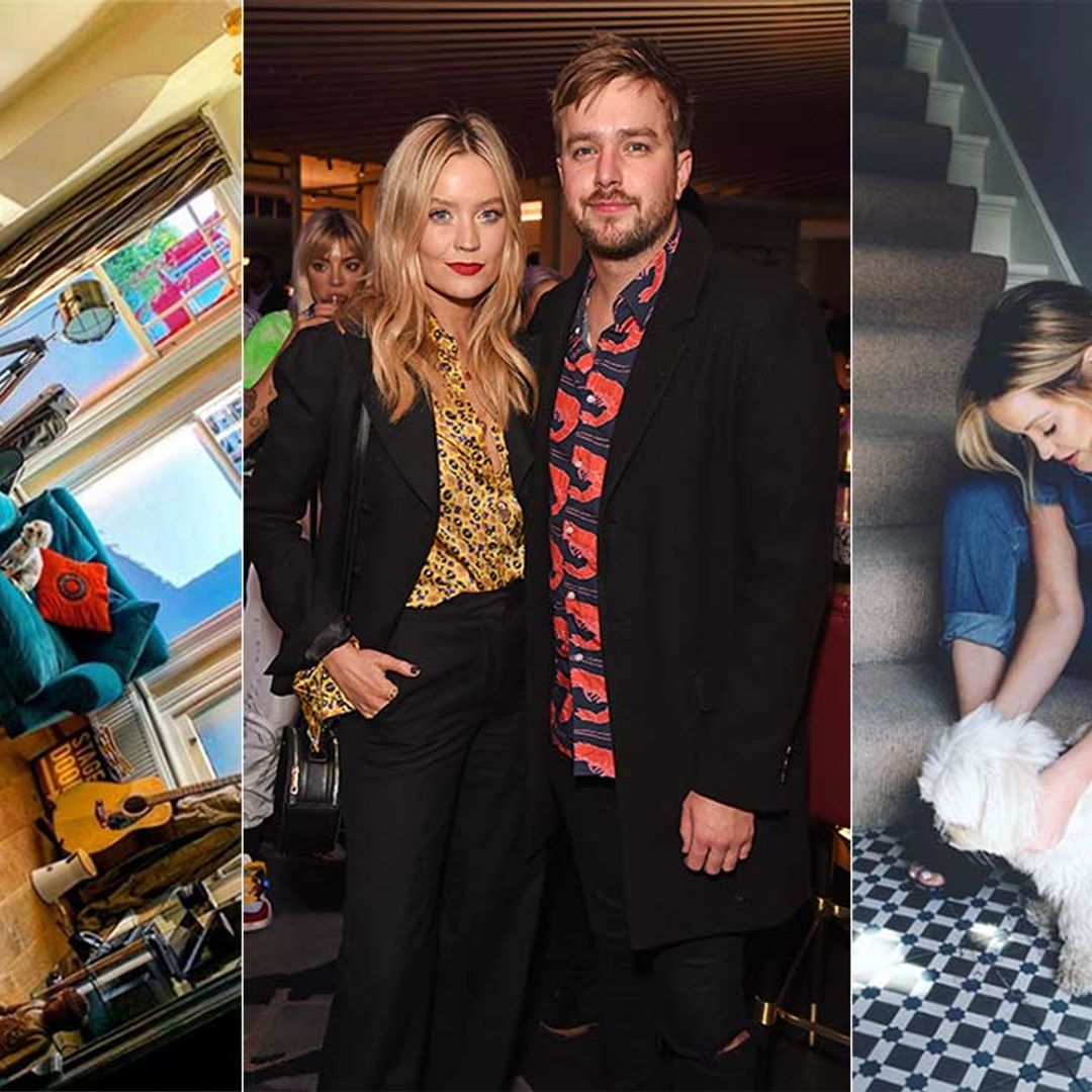 Iain Stirling and Laura Whitmore's home with newborn daughter is a kaleidoscope of colour