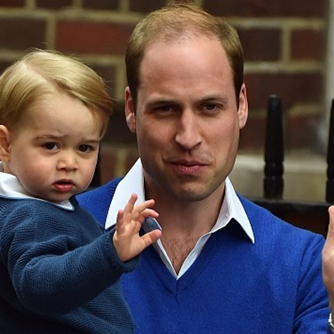 Prince George matches Prince William during visit to meet his baby sister