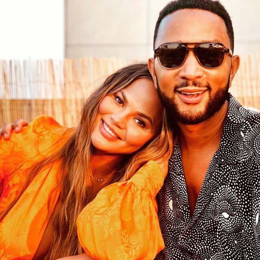 Chrissy Teigen shares never-before-seen look at bare baby bump – and fans react