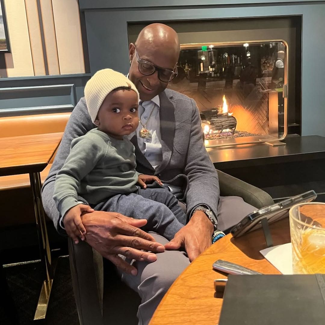 Jerry Rice avec son petit-fils JJ sur une photo partagée sur Instagram
