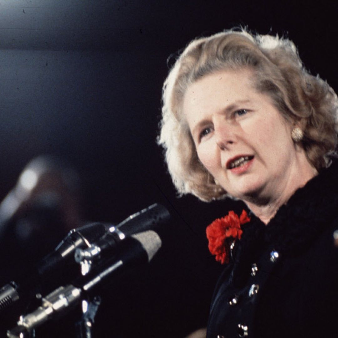 Margaret Thatcher - and her favourite handbag - return to Downing Street