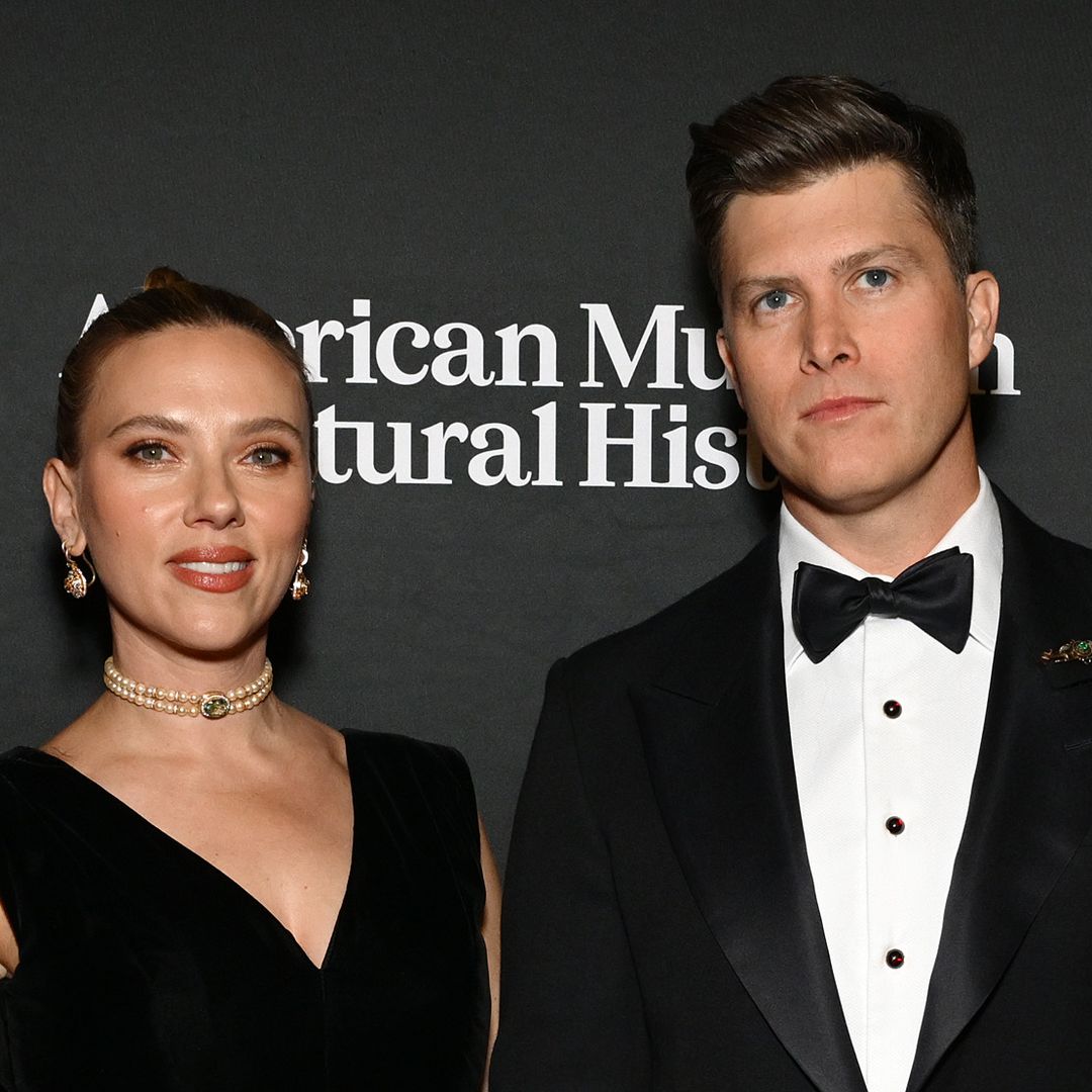 Colin Jost's SNL jokes about son, 3, stump Scarlett Johansson