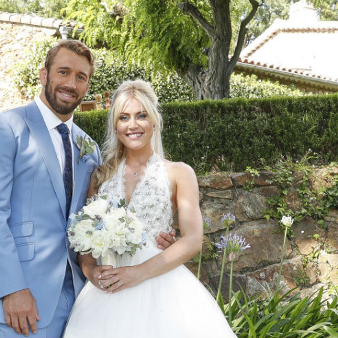 Exclusive! Camilla Kerslake and Chris Robshaw marry in France - and the bride's dress is by Duchess Kate's favourite designer