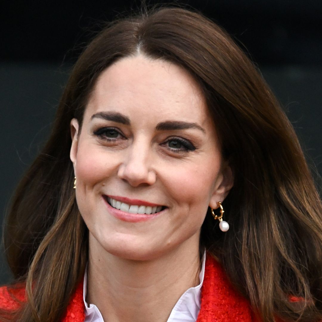 Princess Kate stuns in flattering trousers and recycled knitwear for festive appearance