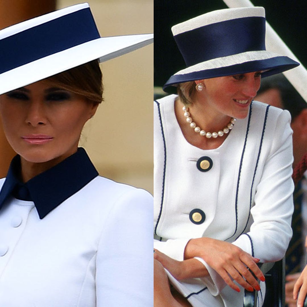 Was Melania Trump inspired by Princess Diana for her visit to Buckingham Palace?