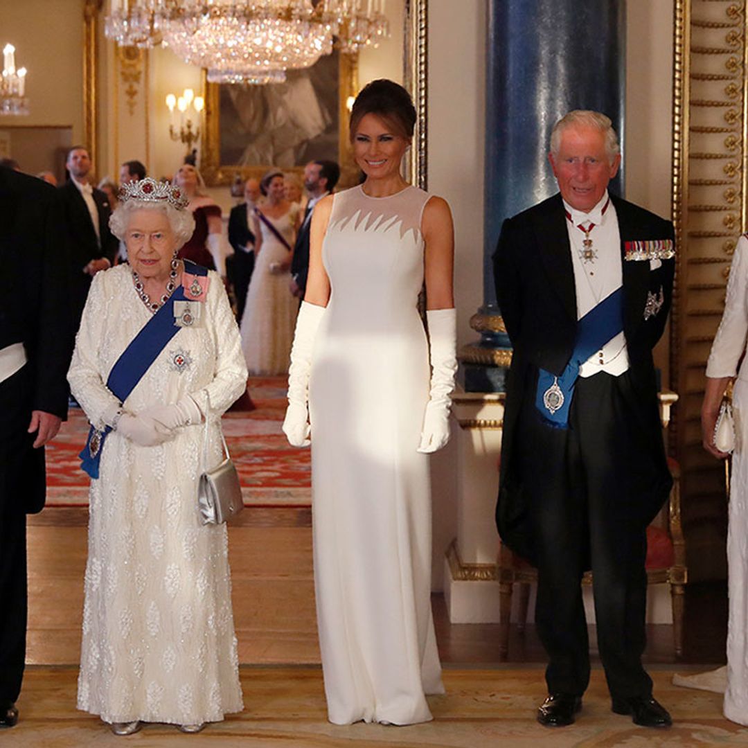 All the best photos from President Donald Trump's banquet dinner with the Queen and royal family