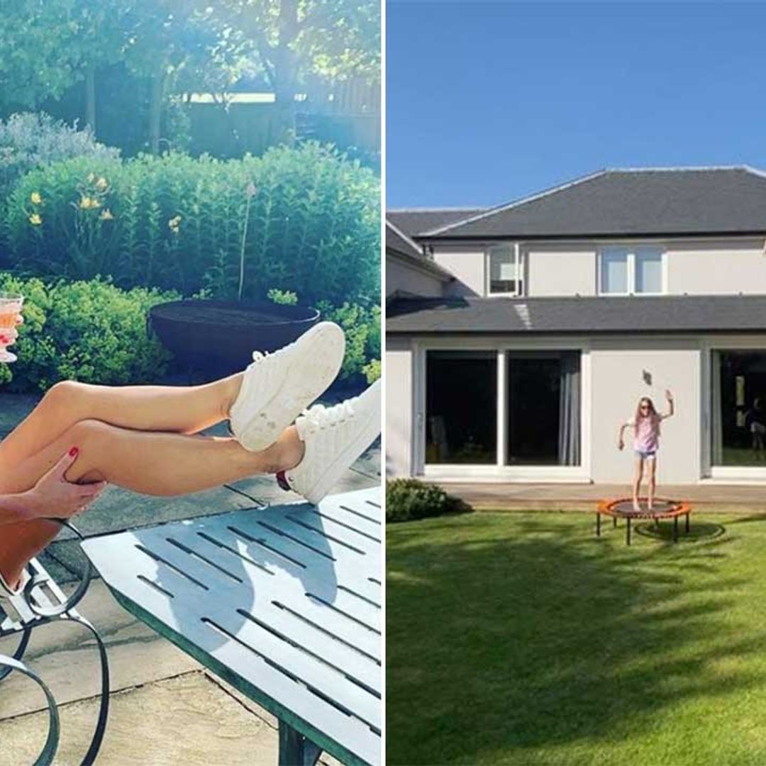 Amanda Holden films inside incredible garden at Surrey mansion