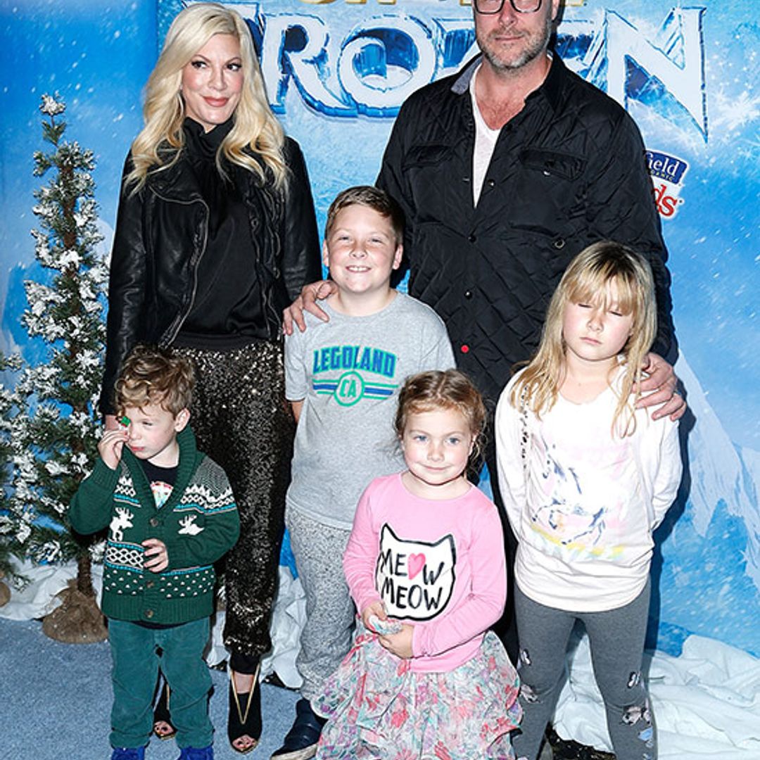 Guess which famous actor Tori Spelling nearly ran over?