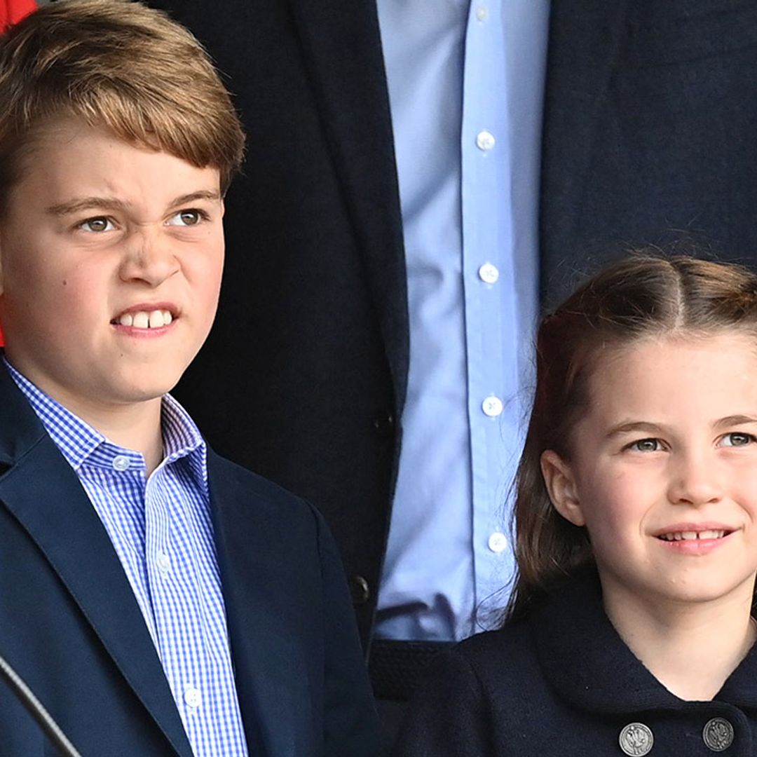 Princess Charlotte reveals toothless grin as she roars with laughter with Prince George