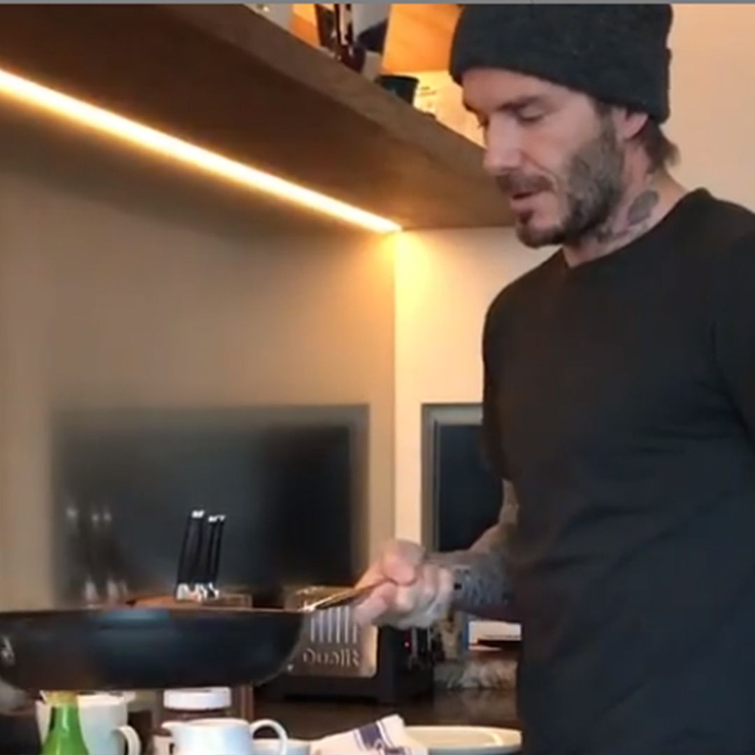 David Beckham just made the dreamiest Nutella cake for his kids