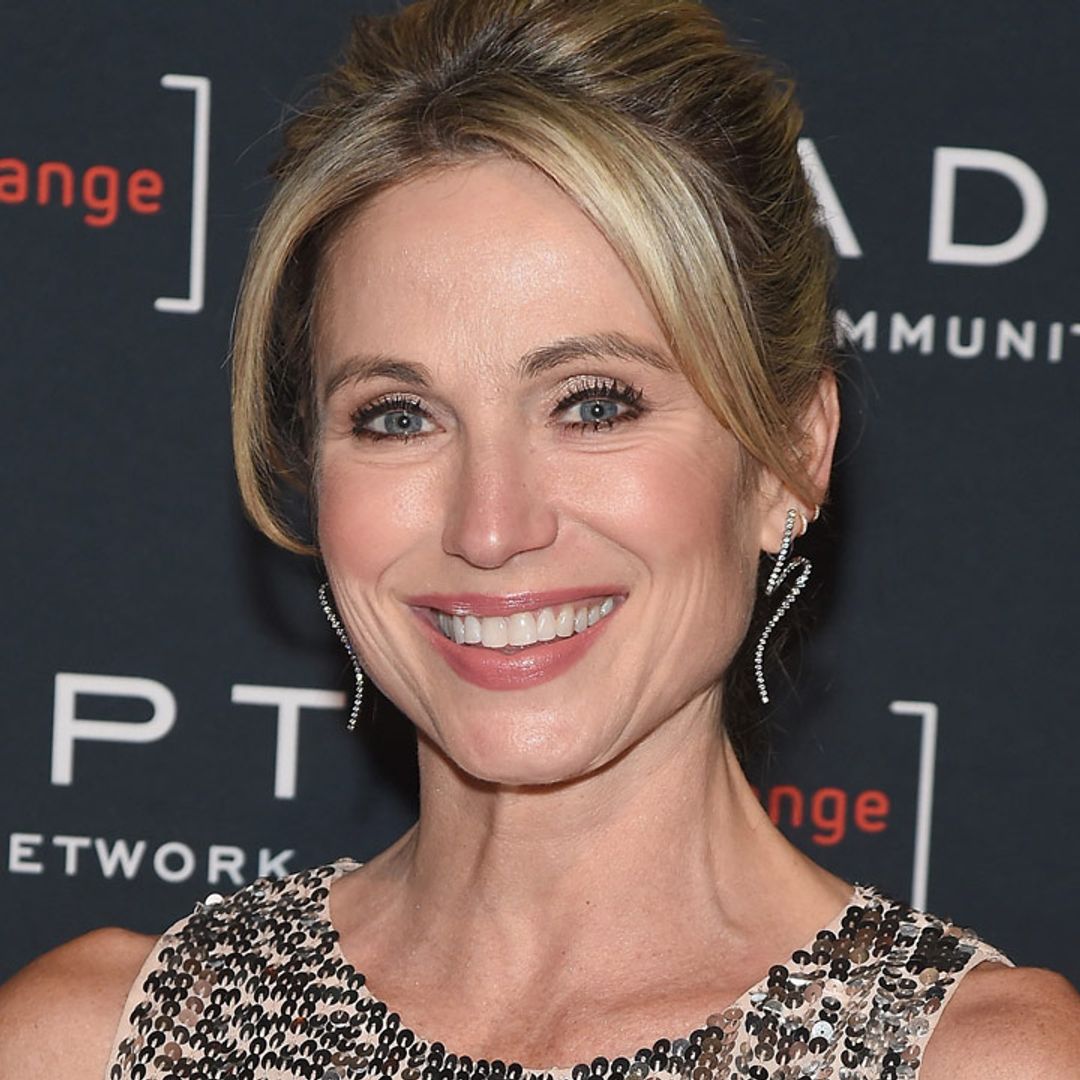 GMA's Amy Robach rocks flattering fitted pants in the boldest colour