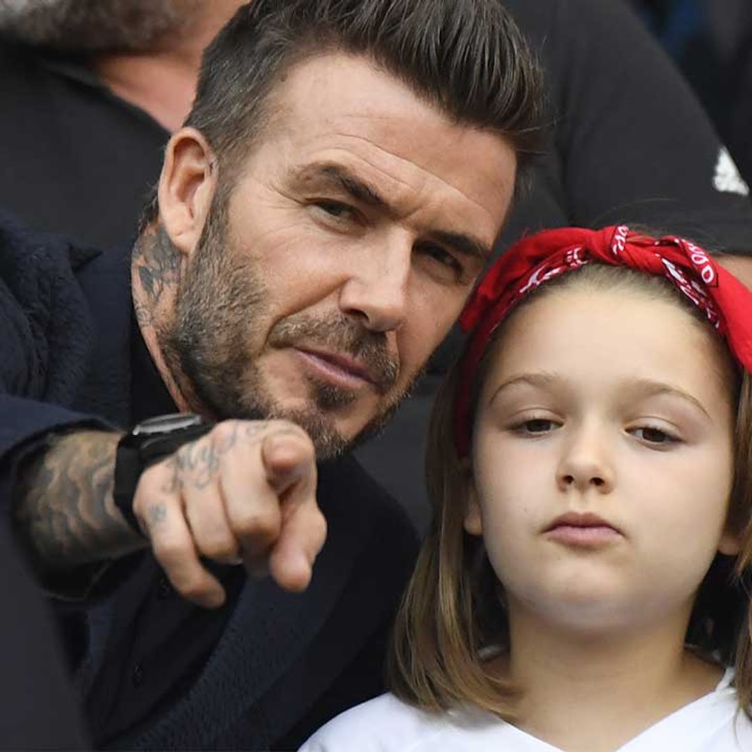 David Beckham recalls moment he almost made daughter Harper cry