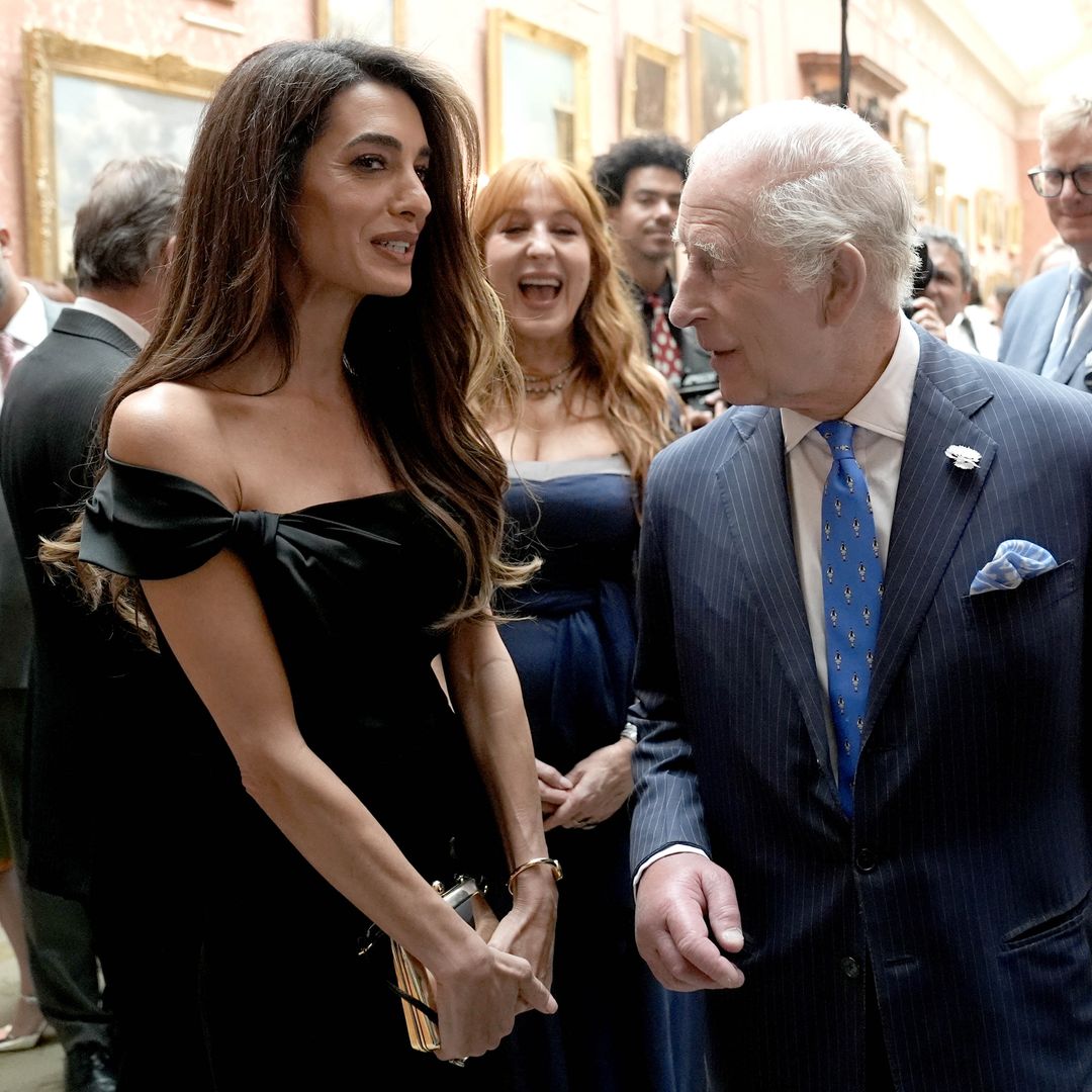King Charles joined by the Clooneys at star-studded palace reception