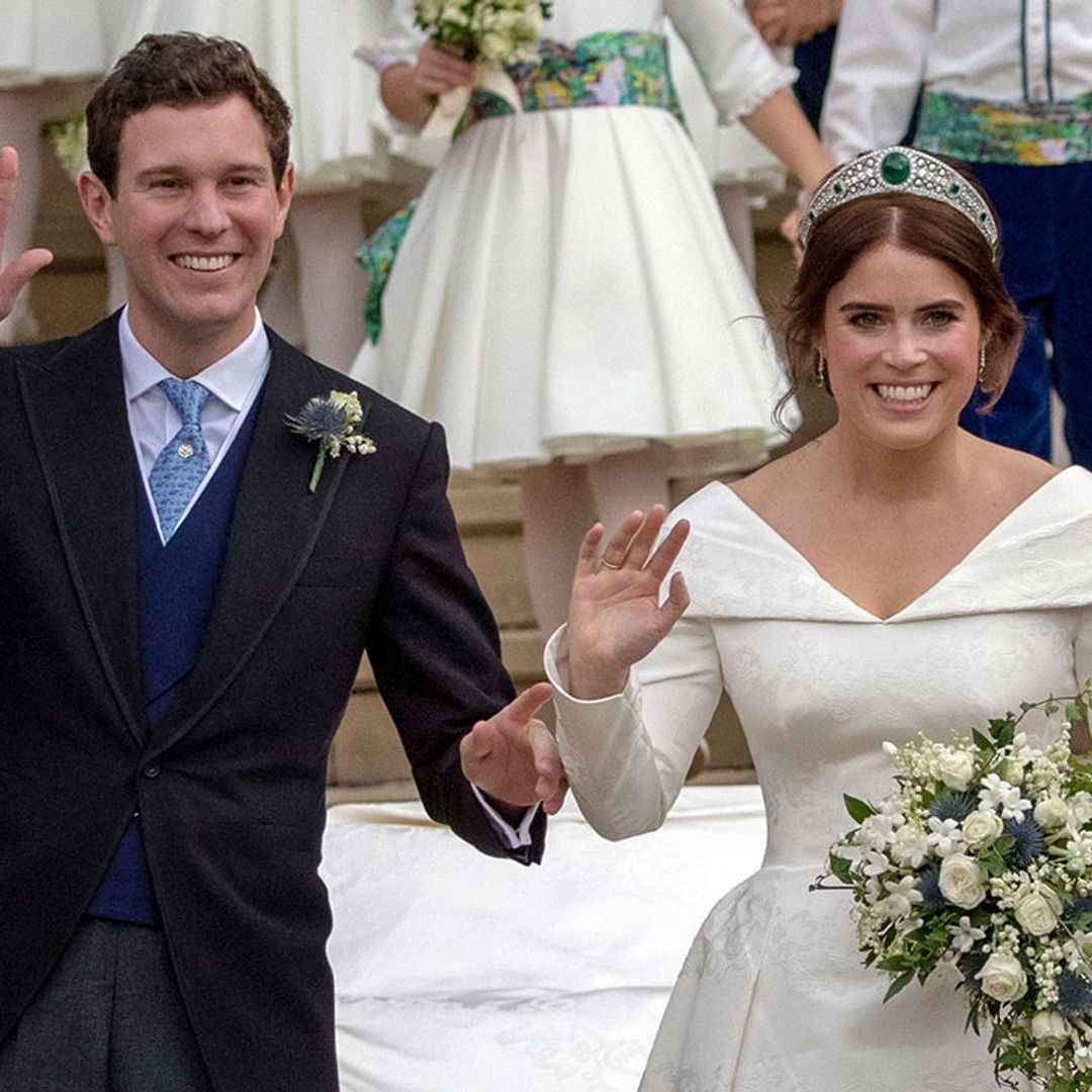 Princess Eugenie's famous bridesmaid practised royal wave with Princess Charlotte - photos