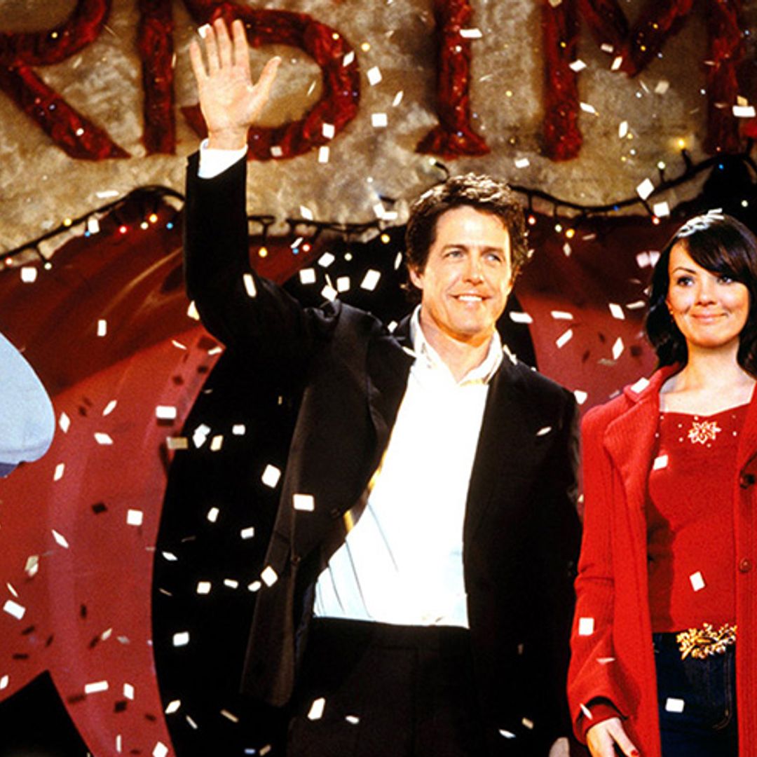 Hugh Grant and Martine McCutcheon reunite after 14 years on Love Actually set - first look