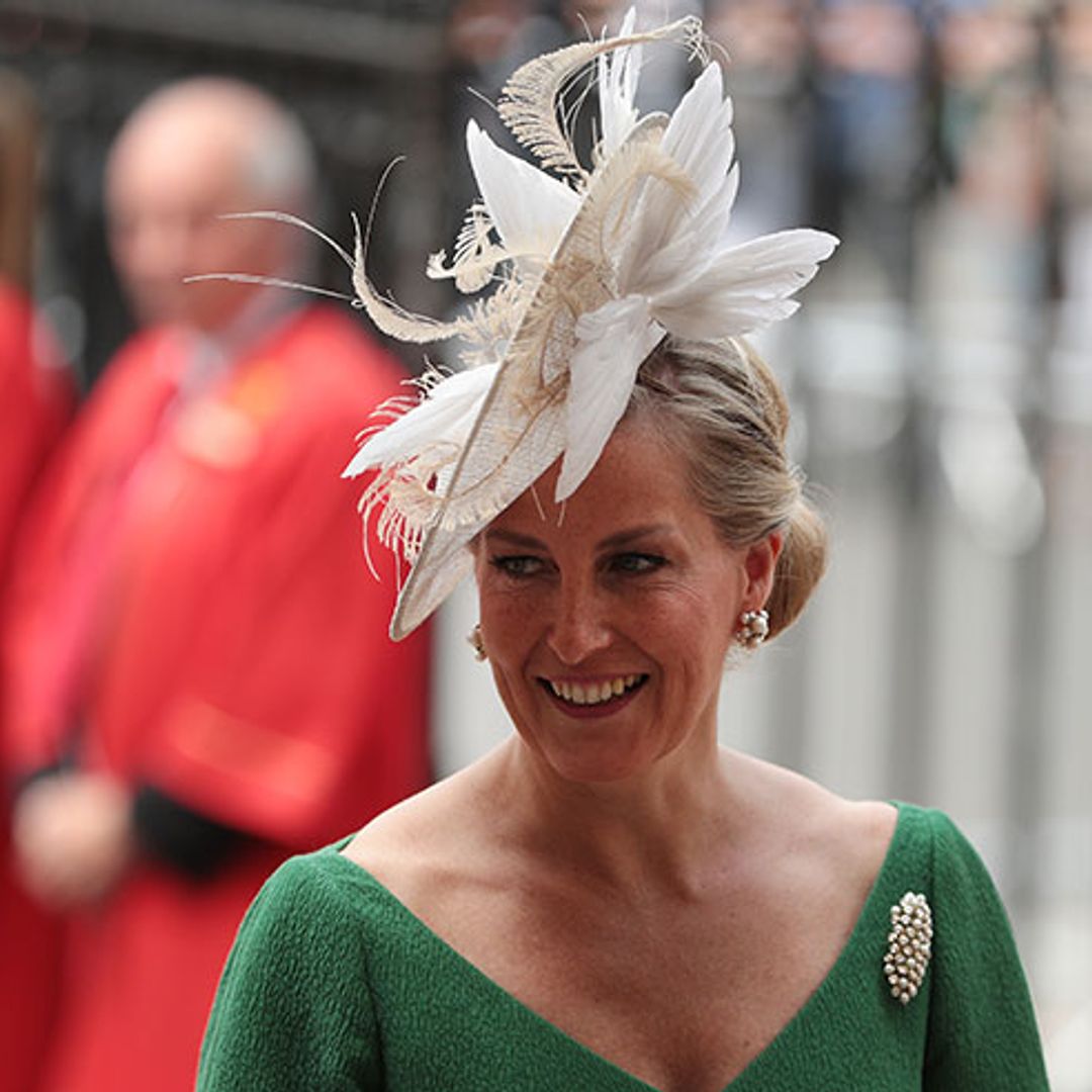 Sophie Wessex steps out in the most gorgeous green dress by one of Duchess Kate's go-to designers