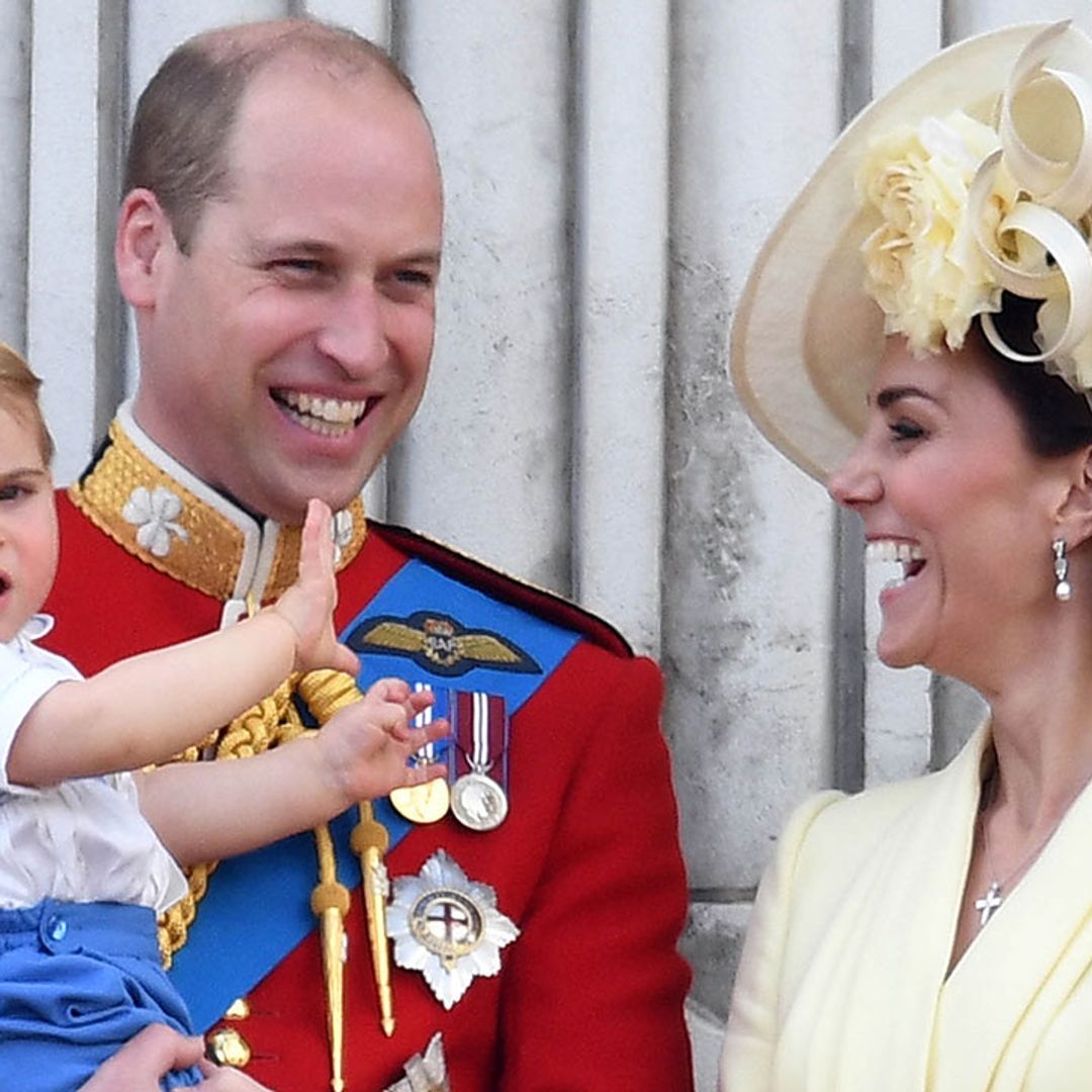 Prince Louis perfects his royal wave as he makes Trooping the Colour debut