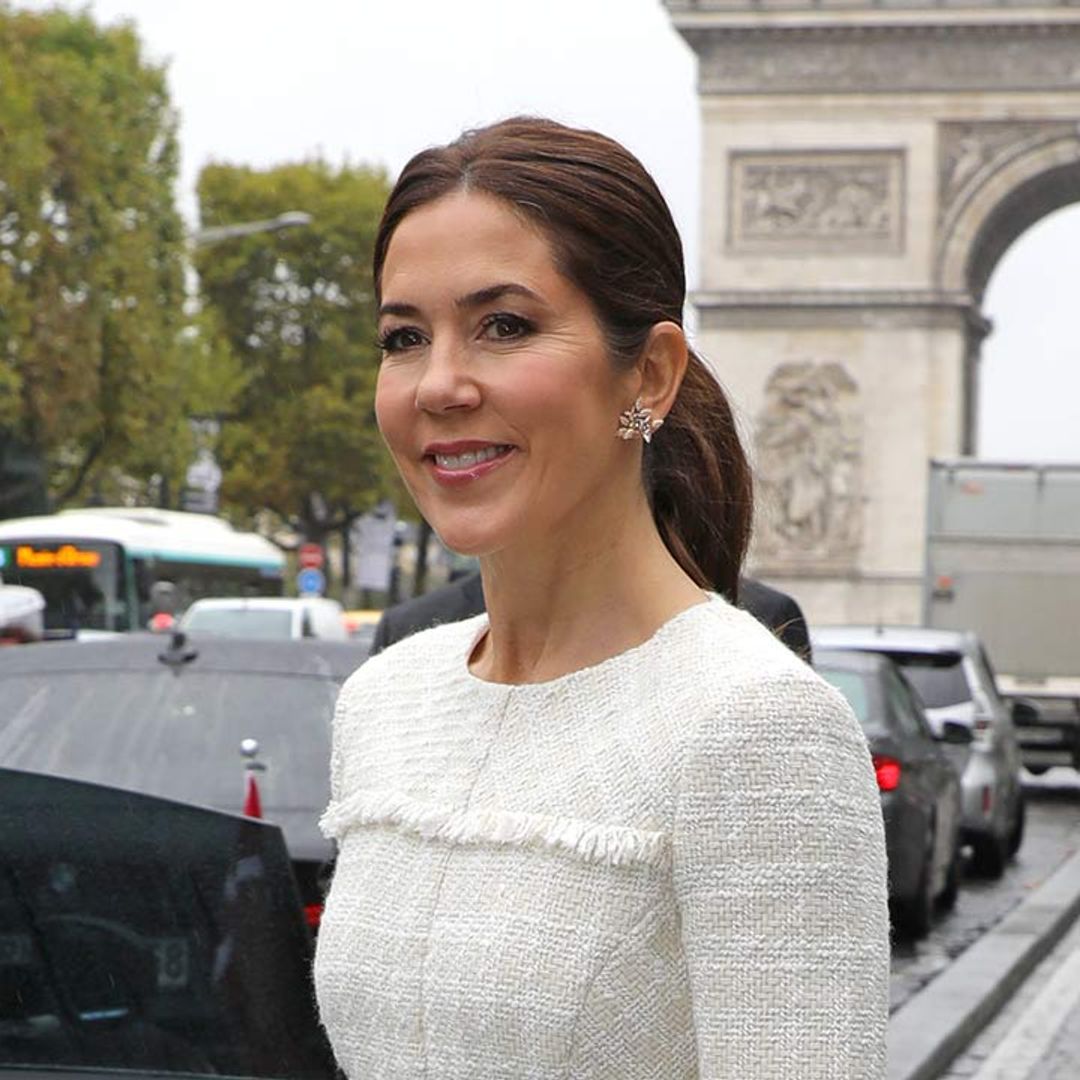 Crown Princess Mary just wore a wedding dress for a night out in Tokyo and WOW