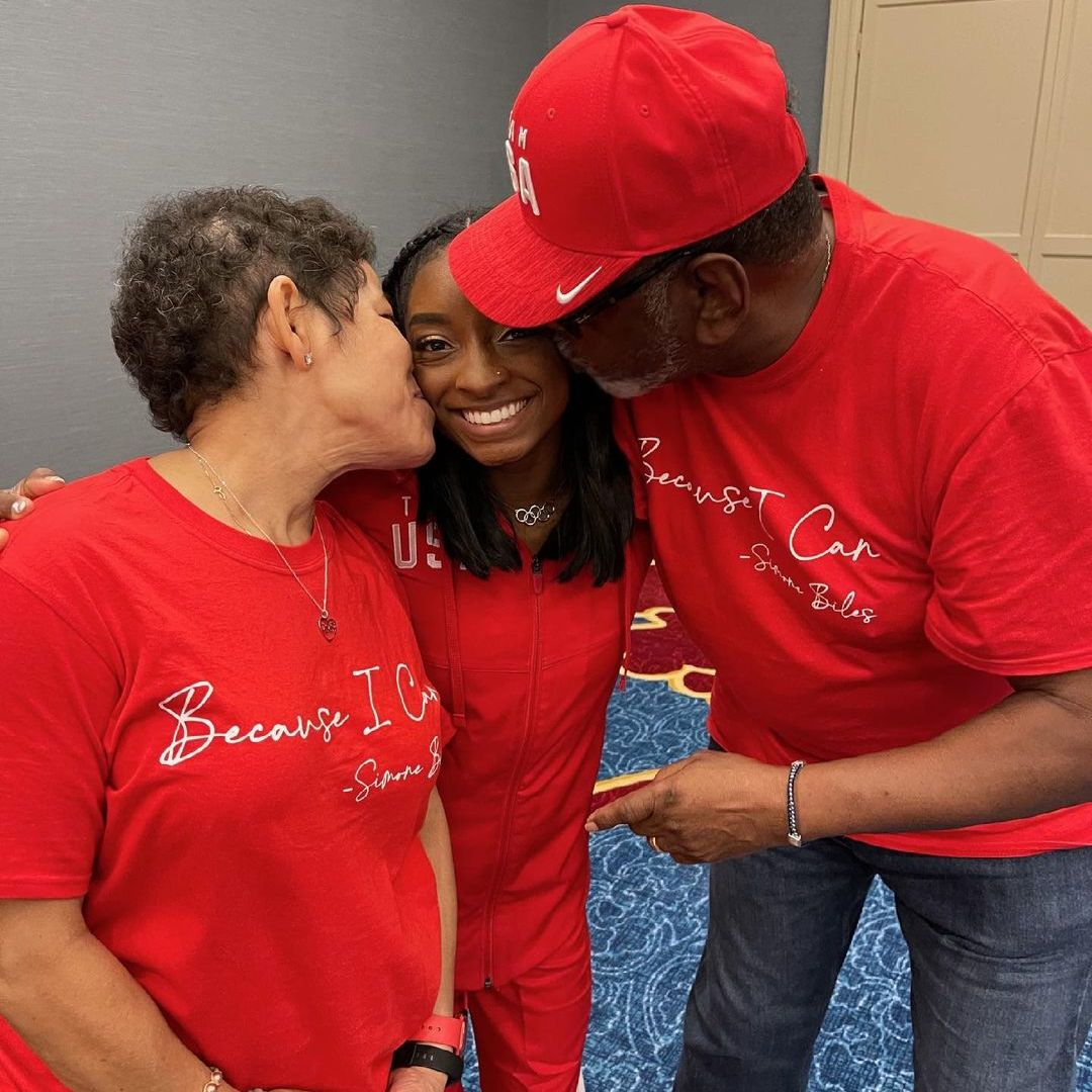 Simone Biles gets emotional as her parents share an adorable dance: '47 years strong'