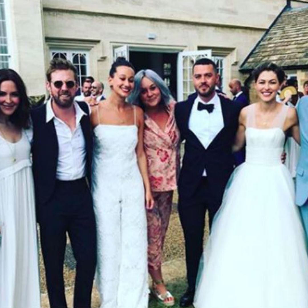 Keith Lemon makes rare appearance with wife at Emma and Matt Willis' wedding renewal party