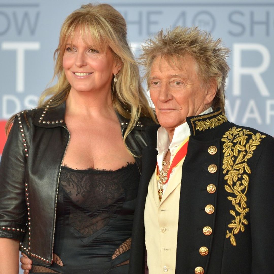 Rod Stewart's wife Penny Lancaster reveals how her son is taking after his dad in behind-the-scenes photo