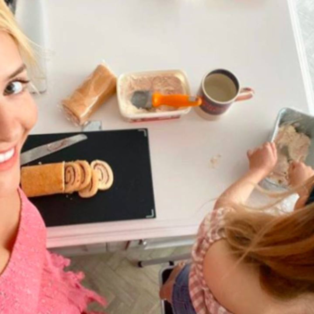 Holly Willoughby celebrates daughter Belle's birthday during lockdown with epic ice cream cake