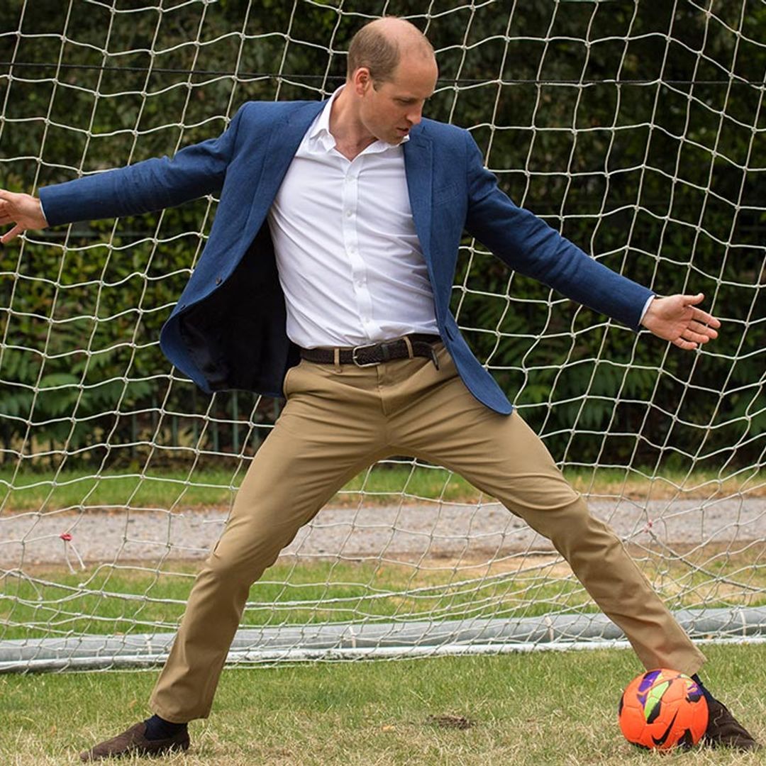 Football-mad Prince William chats to Arsenal about mental health ahead of sport's return