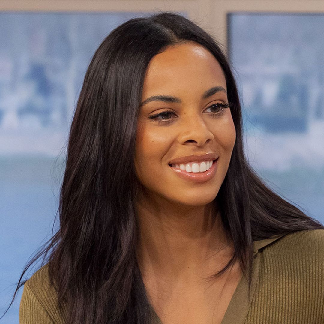 Rochelle Humes turns heads in slinky leather corset