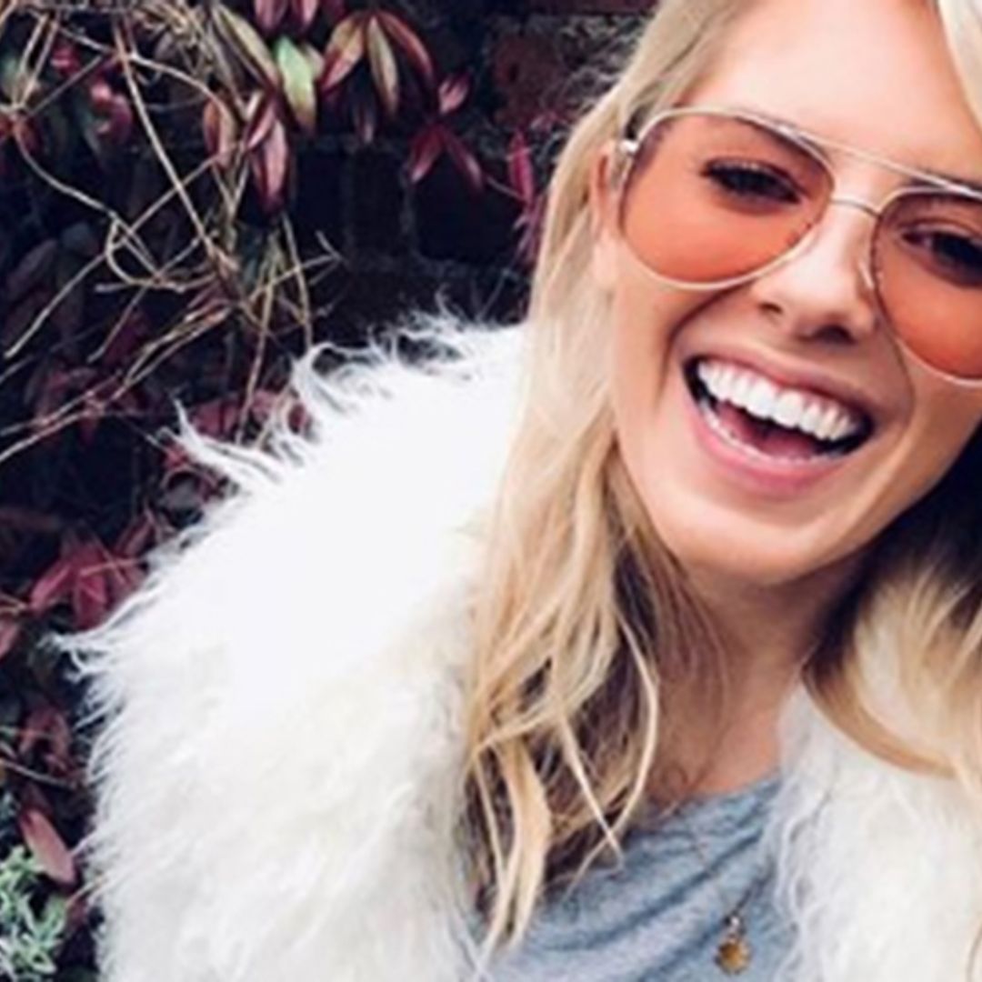 We are loving Mollie King's £25 rainbow trousers!