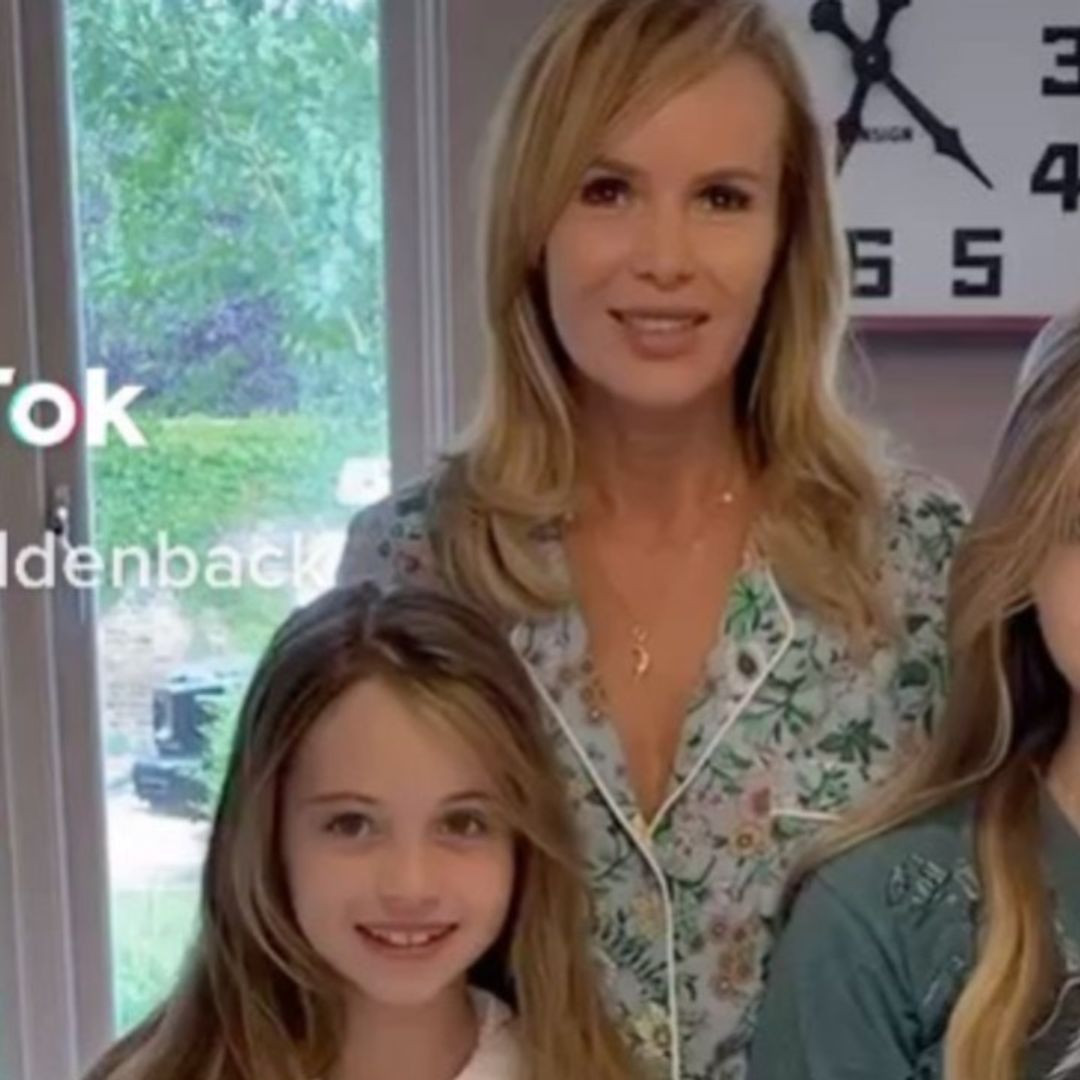 Amanda Holden thrills fans by taking part in TikTok trend with daughters