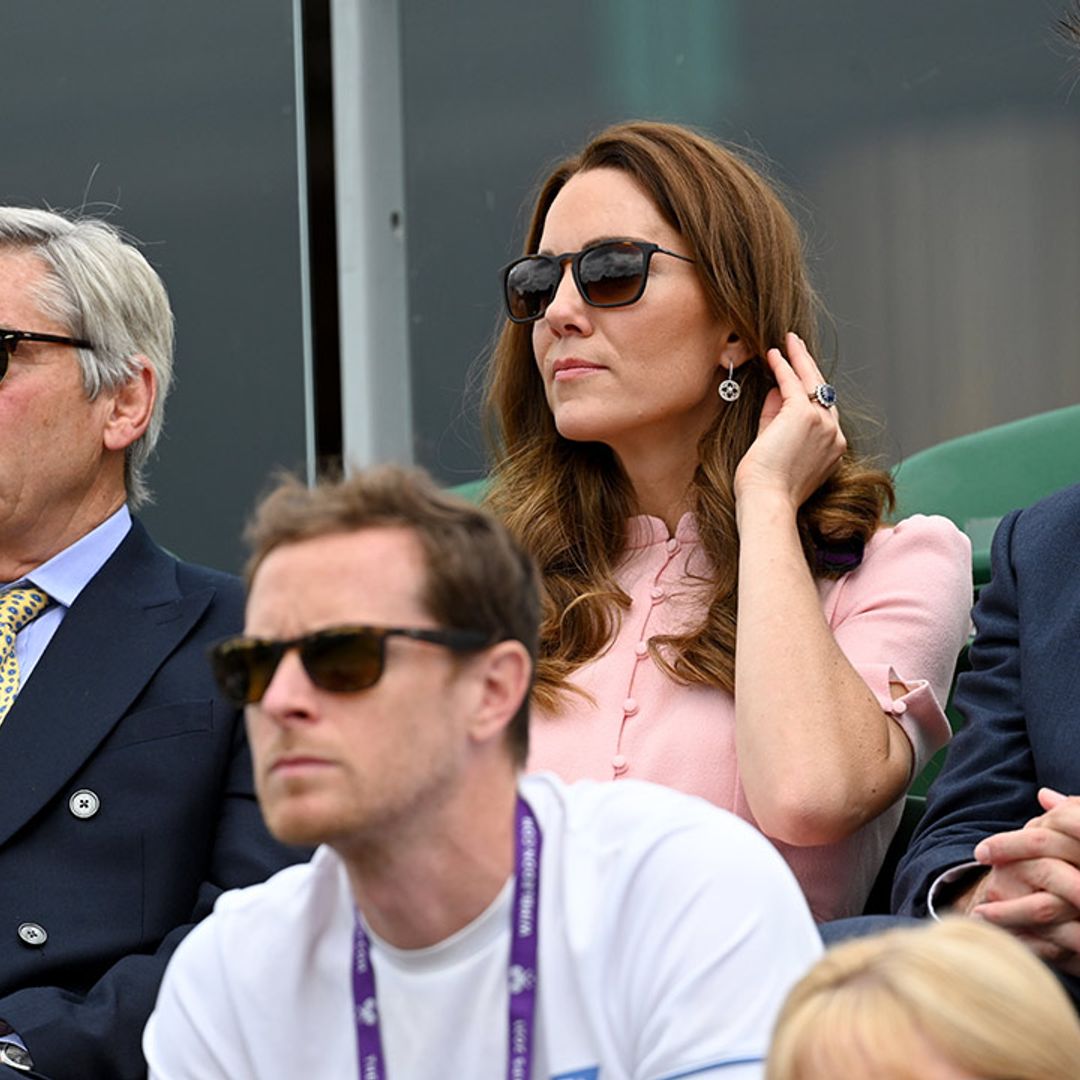 Kate Middleton pictured with father Michael Middleton at Wimbledon in rare joint appearance