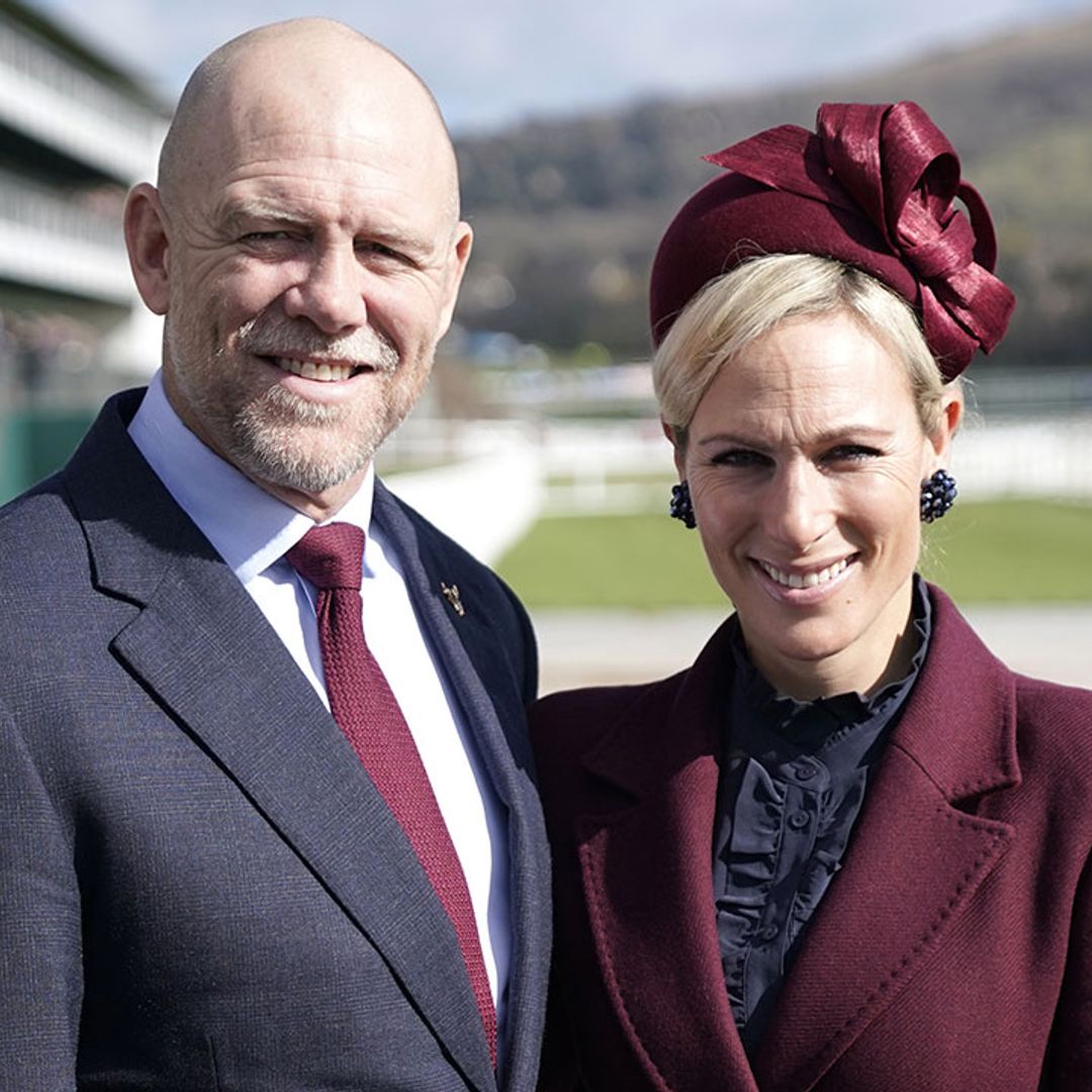 Zara Tindall joined by special guest at Cheltenham Festival