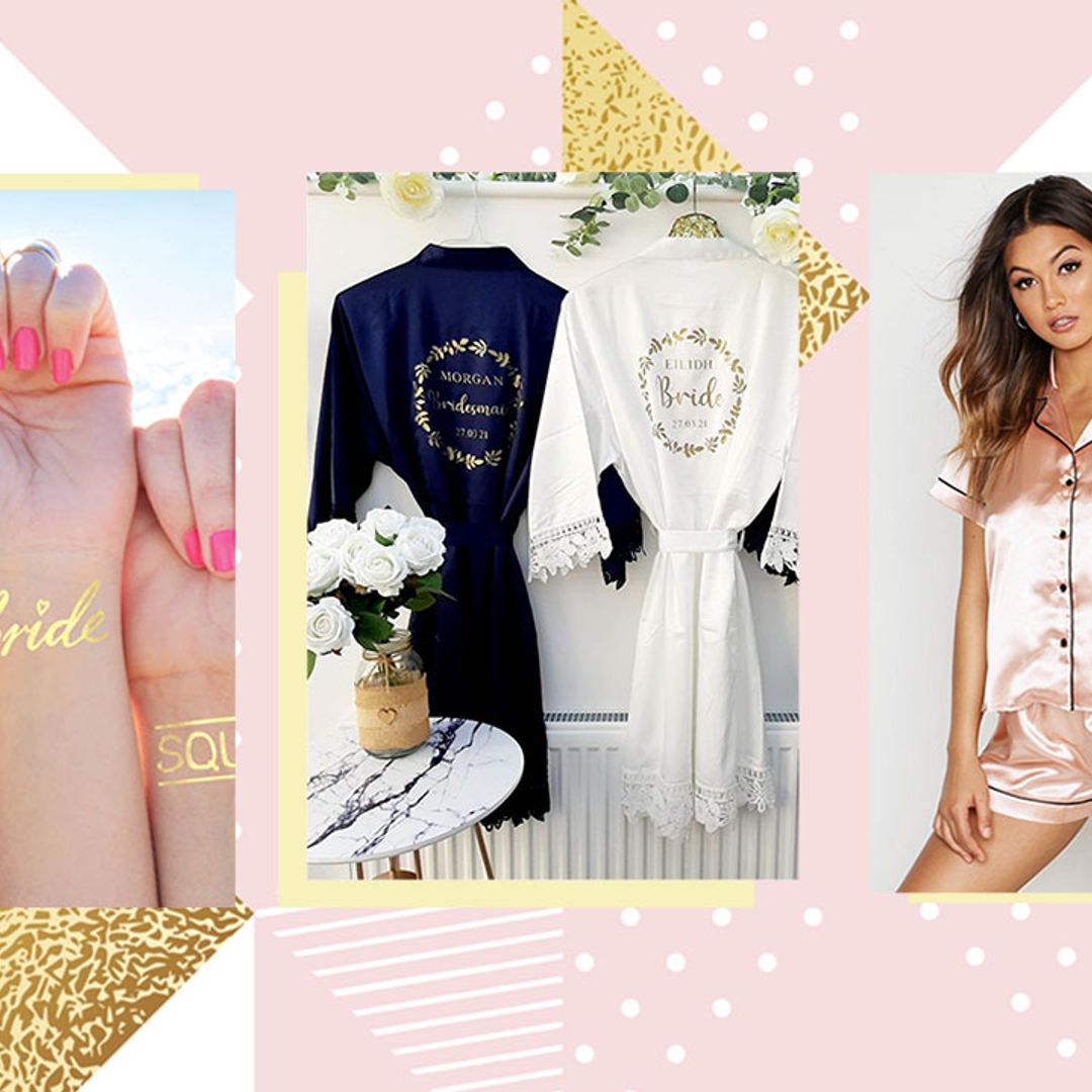 12 Bride Tribe accessories for a hen party in 2021: Props, personalised robes, swimsuits, sashes & more