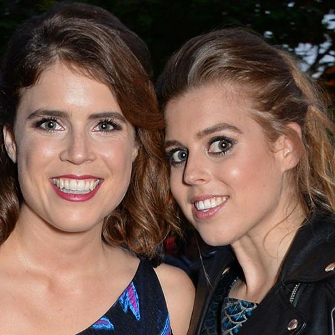 Princess Beatrice releases her inner rock chick in a racy leather jacket and Mary Katrantzou dress